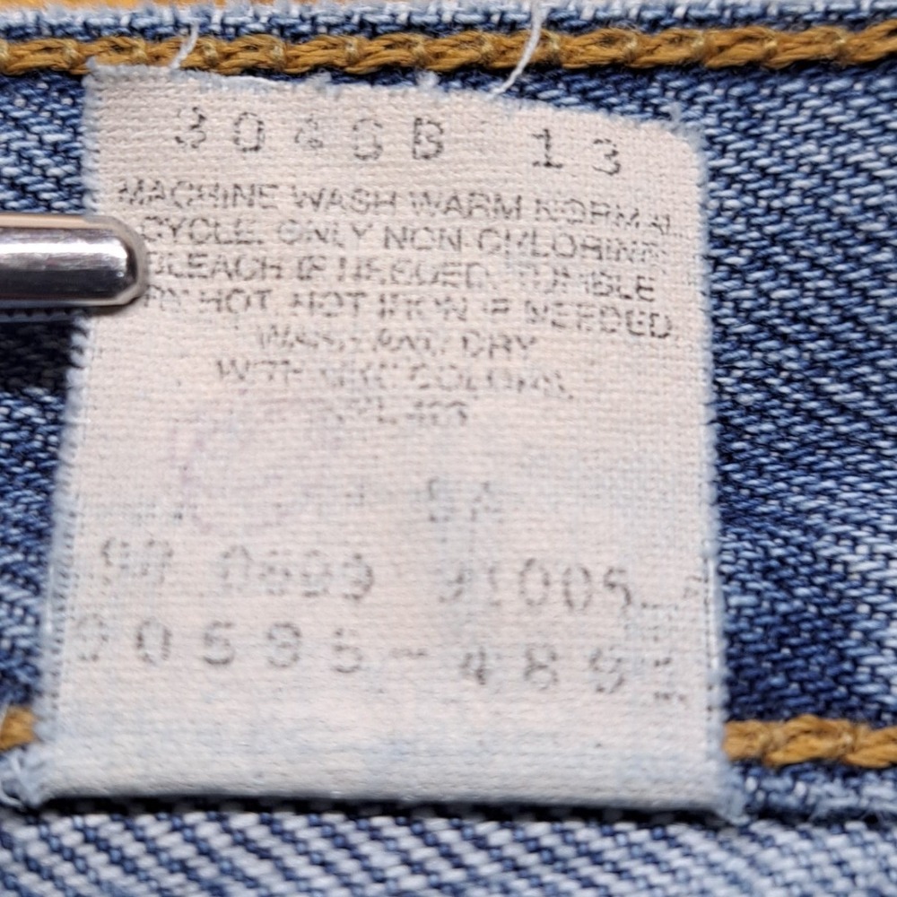 Levi's Dry Goods Jeans Mens 36x31 Blue Fair Distressed Straight Leg Denim - Picture 5 of 16